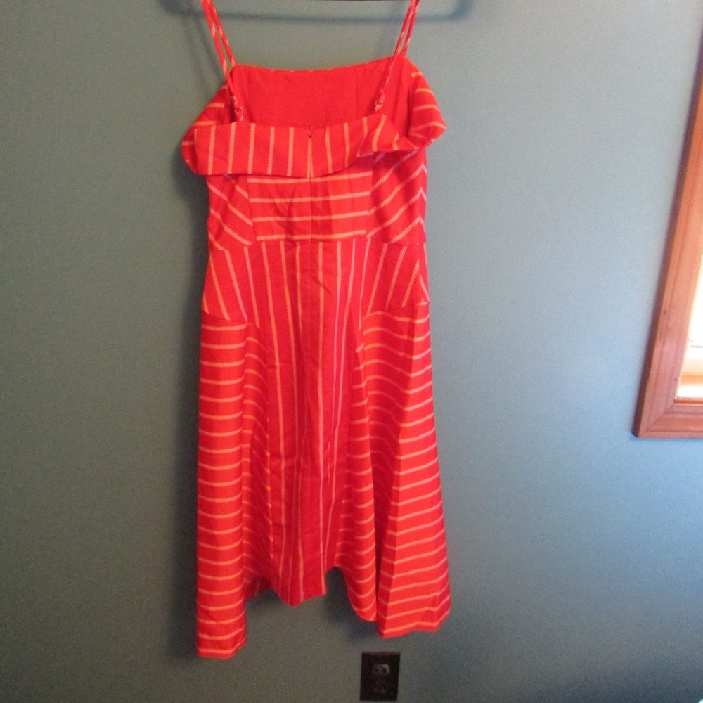 *5 for $25 Bundle Option Banana Republic red stripe Spaghetti strap summer dress - Picture 4 of 8